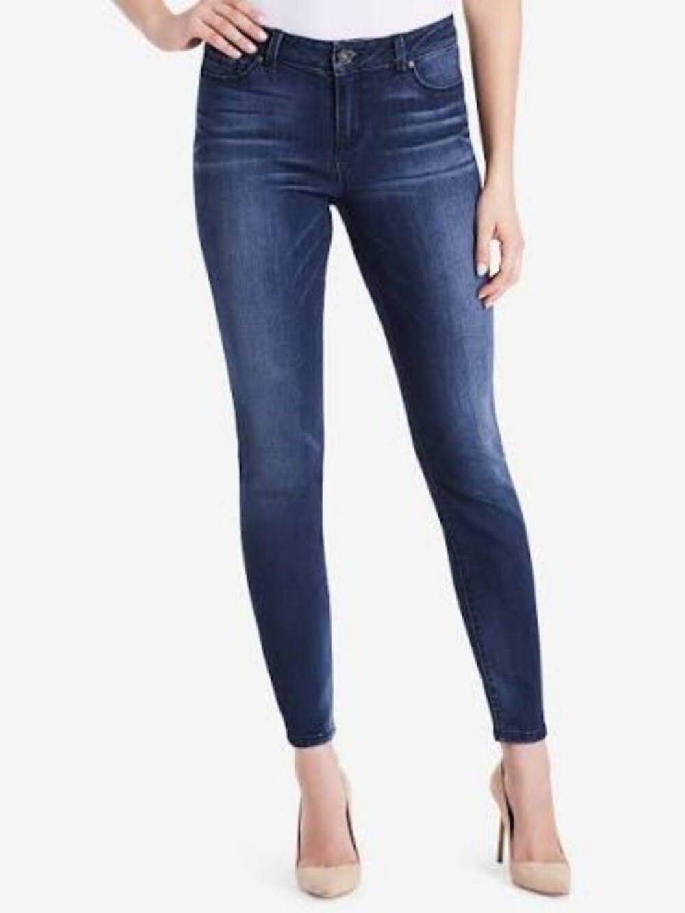 Vintage America Boho Skinny Dark Wash Jeans - Size 14/32